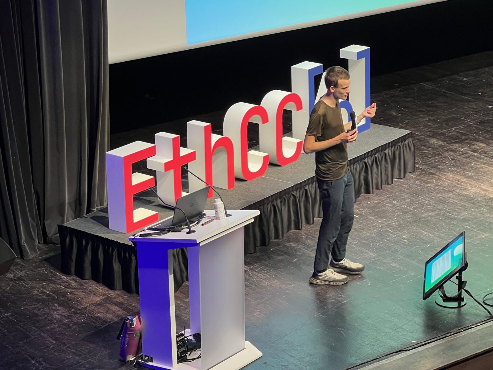 The EthCC stage in Cannes