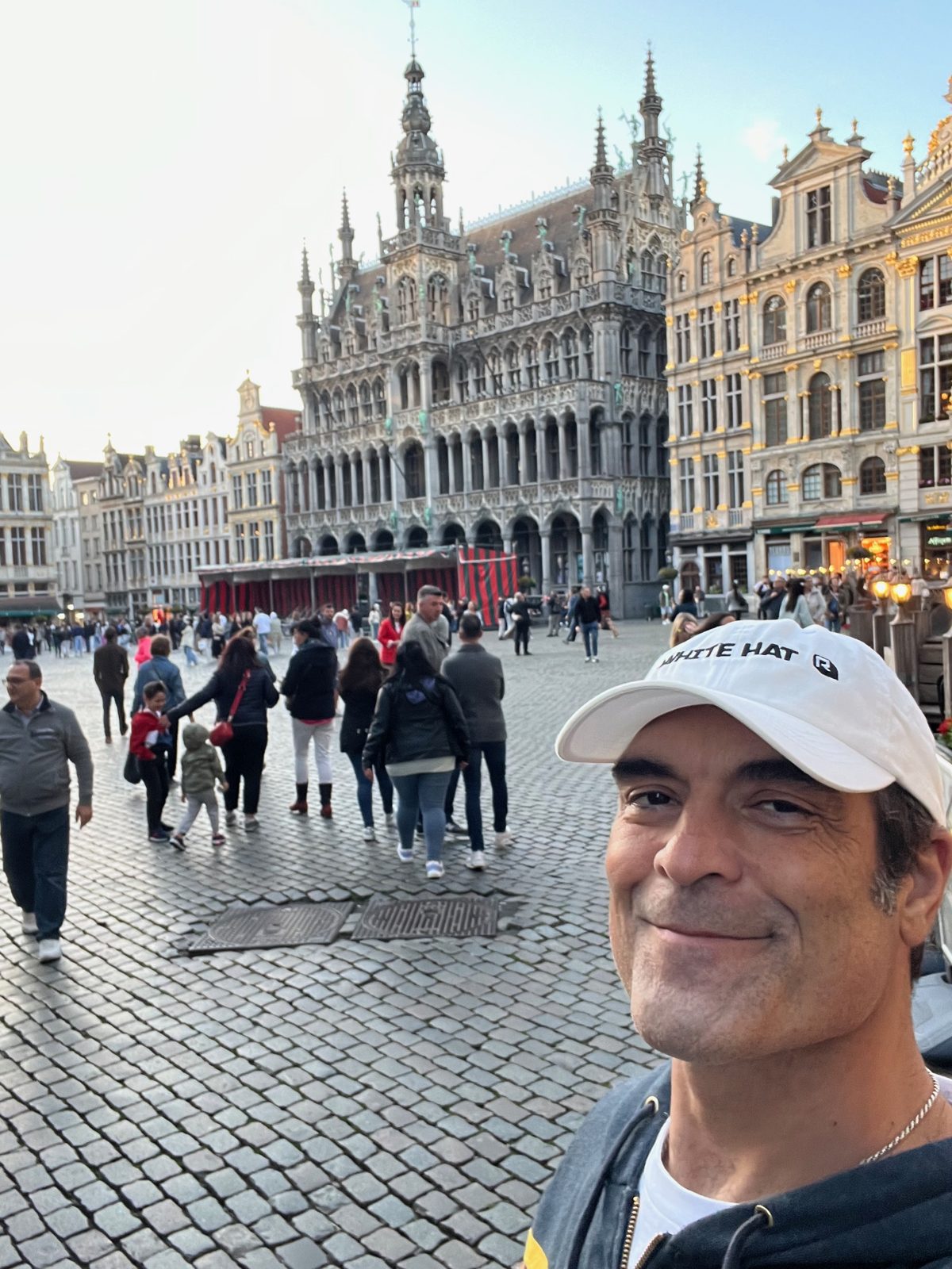 Nico at the Grand Place in Brussels, EthCC 2024
